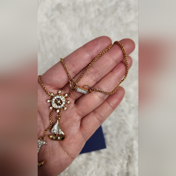 Swarovski Anchor Sailboat and Ship Wheel Necklace - Picture 14 of 15